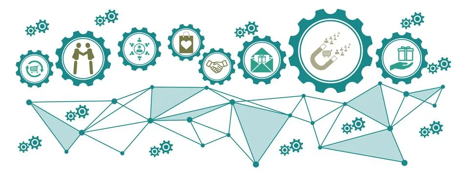 Concept of customer loyalty Stock Illustration