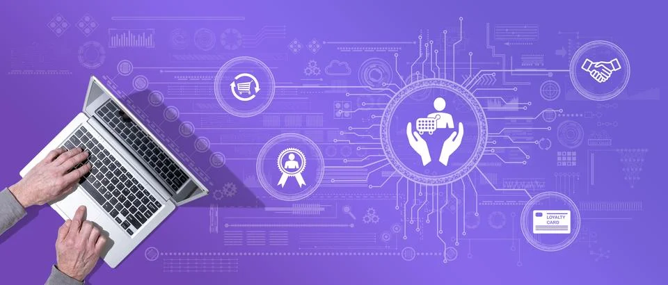 Concept of customer loyalty Stock Photos