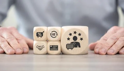 Concept of customer loyalty Stock Photos