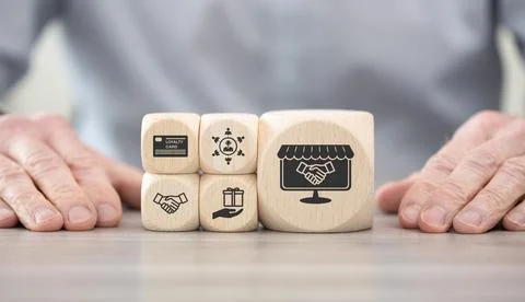 Concept of customer loyalty Stock Photos