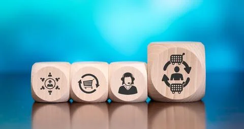 Concept of customer loyalty Stock Photos