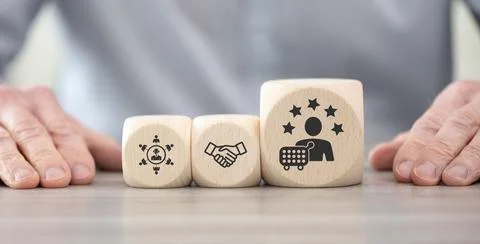 Concept of customer loyalty Stock Photos