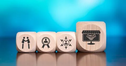 Concept of customer loyalty Stock Photos