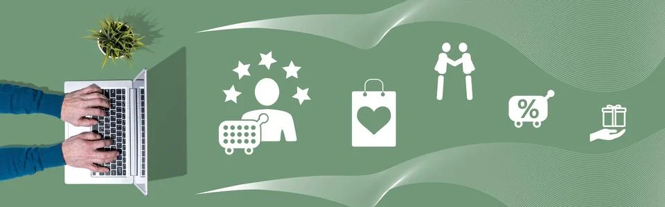 Concept of customer loyalty Stock Photos