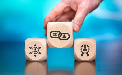 Concept of customer loyalty Stock Photos