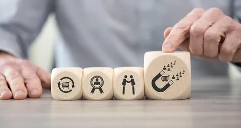 Concept of customer loyalty Stock Photos