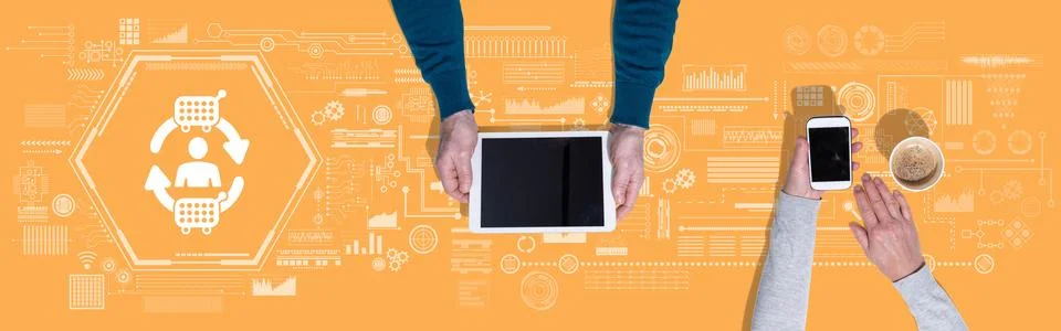 Concept of customer loyalty Stock Photos