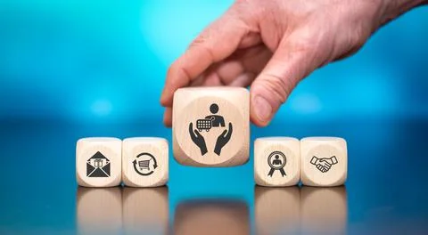 Concept of customer loyalty Stock Photos