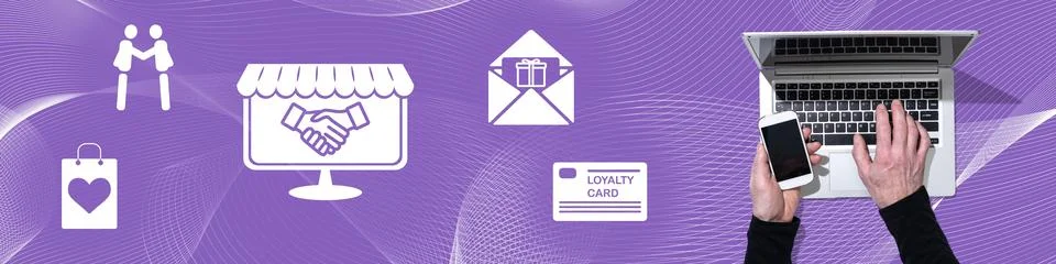 Concept of customer loyalty Stock Photos