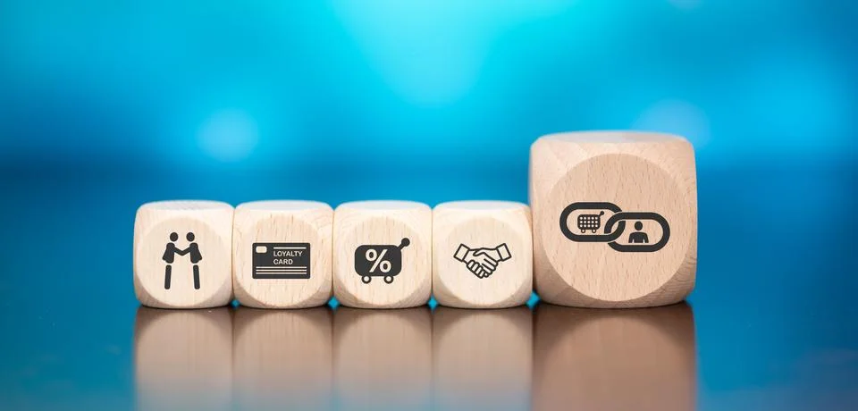 Concept of customer loyalty Stock Photos