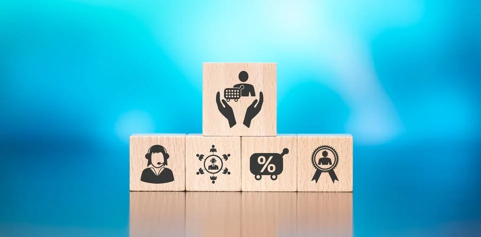 Concept of customer loyalty Stock Photos
