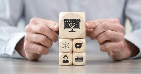 Concept of customer loyalty Stock Photos