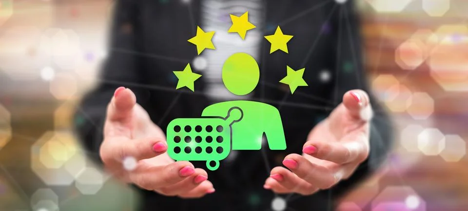 Concept of customer loyalty Stock Photos