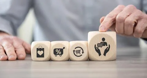 Concept of customer loyalty Stock Photos