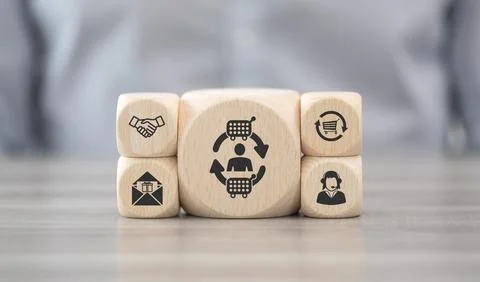 Concept of customer loyalty Stock Photos