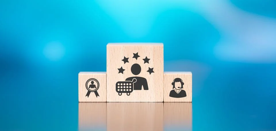 Concept of customer loyalty Stock Photos