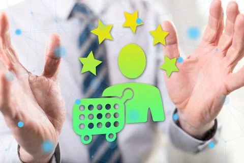 Concept of customer loyalty Stock Photos