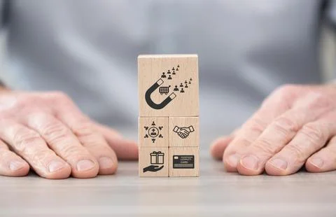 Concept of customer loyalty Stock Photos