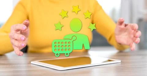 Concept of customer loyalty Stock Photos