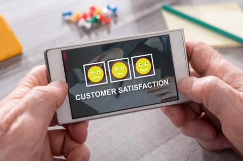 Concept of customer satisfaction Stock-Fotos