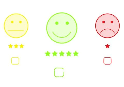 Concept Customer Satisfaction Survey after using the service Stock-Illustration