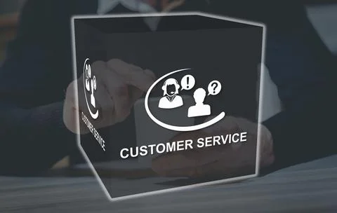 Concept of customer service Stock Photos
