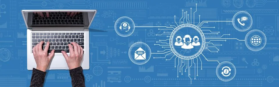 Concept of customer support Фото