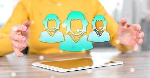 Concept of customer support Foto stock