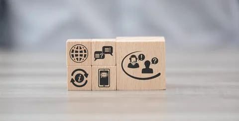 Concept of customer support Foto stock