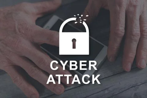 Concept of cyber attack イラスト素材