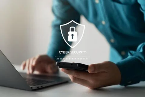 Concept of cyber security, information security and encryption, secure acce.. Stock Photos