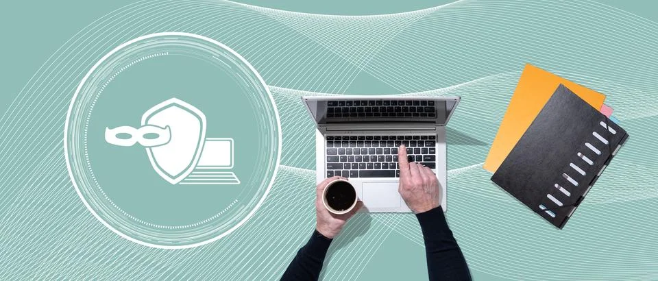 Concept of cybersecurity Stock-Fotos