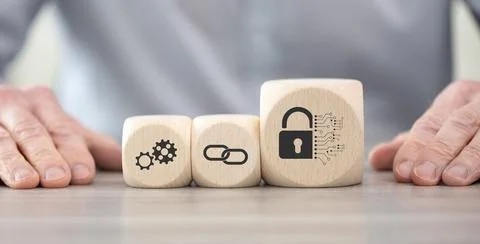 Concept of cybersecurity Stock-Fotos