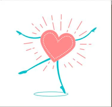 Concept of dancing Illustrazione stock