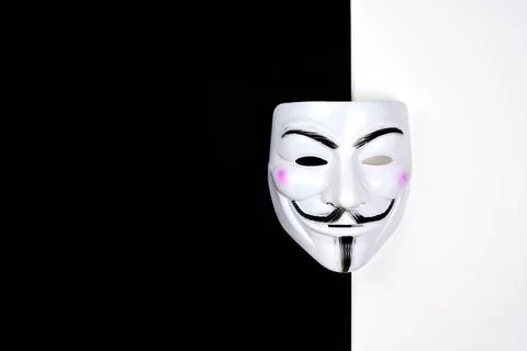 Concept of dark and bright side of hackers Stock Photos