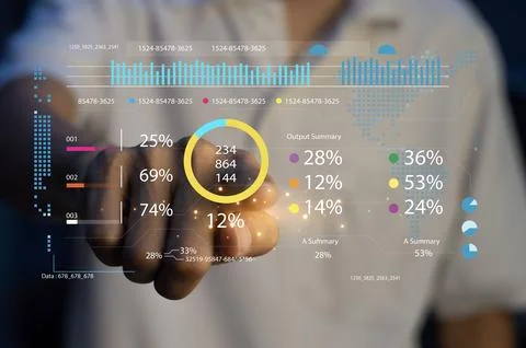 Concept, Data Analysis and System Development, AI Control System Stock Photos