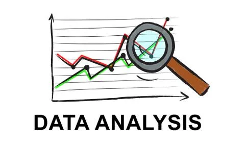Concept of data analysis Stock Illustration