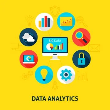 Concept Data Analytics Stock Illustration