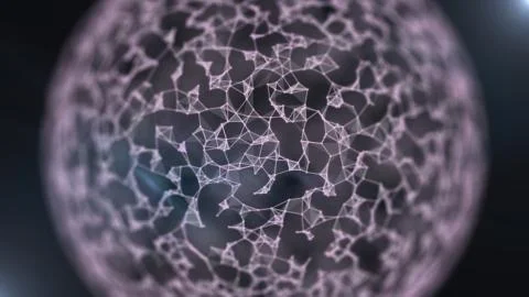 Concept of a data center with binary code on a hologram of the abstract planet Stock Illustration