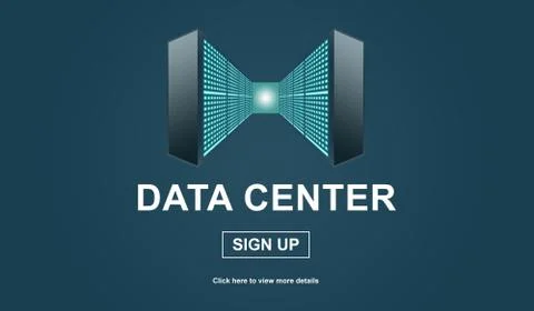 Concept of data center Illustrazione stock