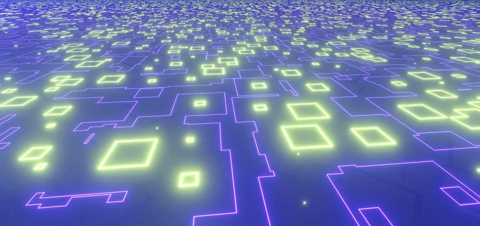 The concept of data collection in big data. super technology supercomputer 스톡 일러스트