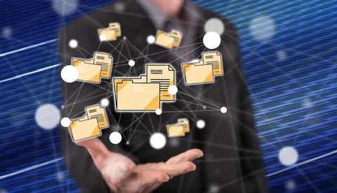 Concept of data connection Foto stock
