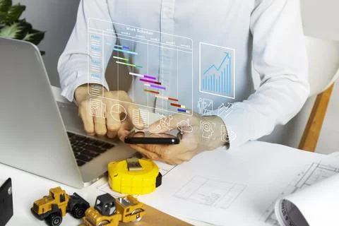 The concept of data document management separates work items into work sche.. Stock Photos