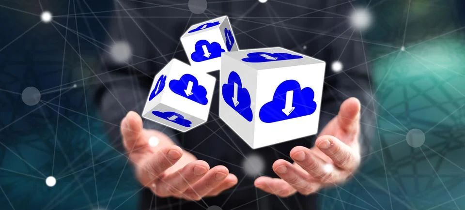 Concept of data download Stock-Fotos
