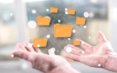 Concept of data exchange Foto stock