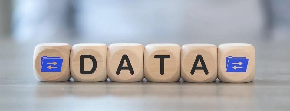 Concept of data exchange Stock Photos