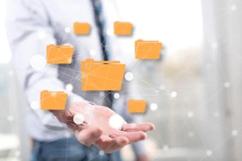 Concept of data exchange Foto stock