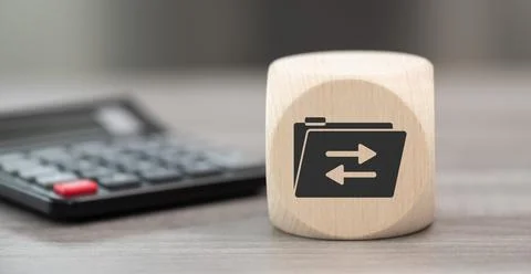 Concept of data exchange Stock Photos
