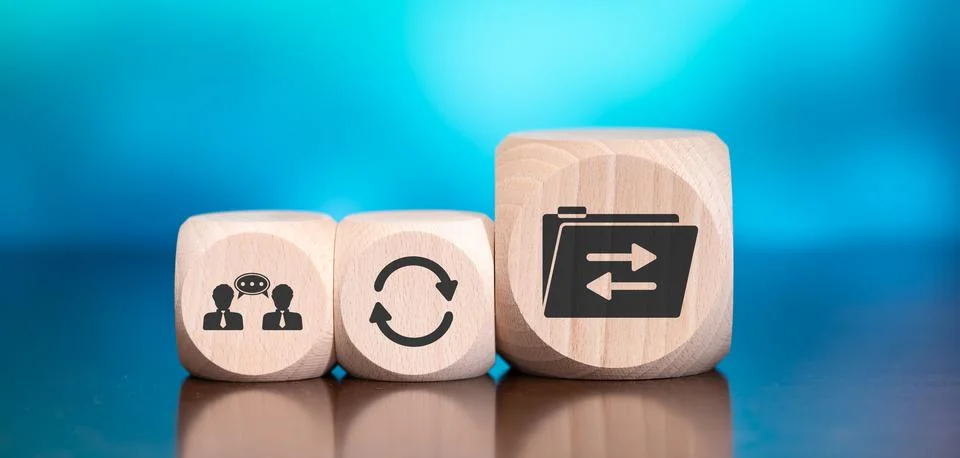 Concept of data exchange Foto stock