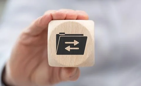 Concept of data exchange Foto stock